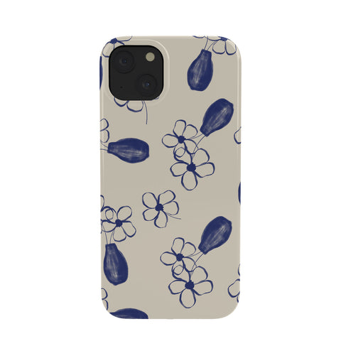 Hello Twiggs Blue Vase with Flowers Phone Case