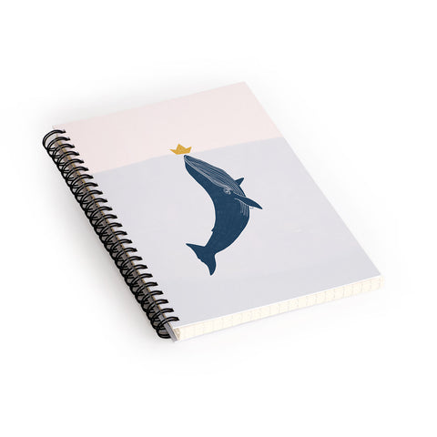 Hello Twiggs Blue Whale Spiral Notebook