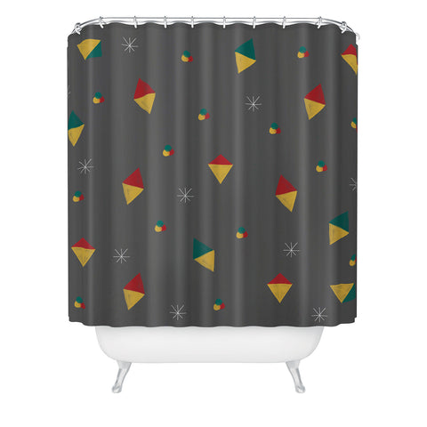 Hello Twiggs Bright and Merry Shower Curtain