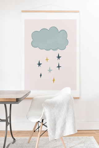 Hello Twiggs Clouds in the Sky Art Print And Hanger