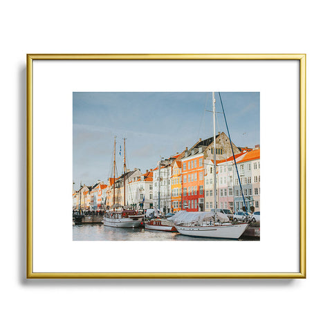 Hello Twiggs Copenhagen Harbour Metal Framed Art Print