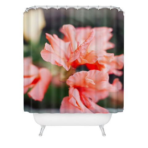 Hello Twiggs Coral Layers Shower Curtain