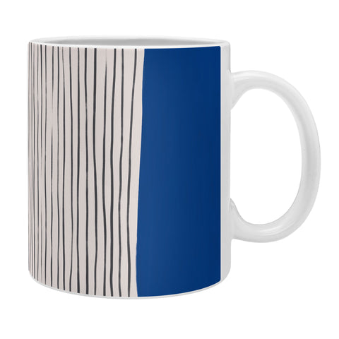 Hello Twiggs Dark Blue Abstract Coffee Mug