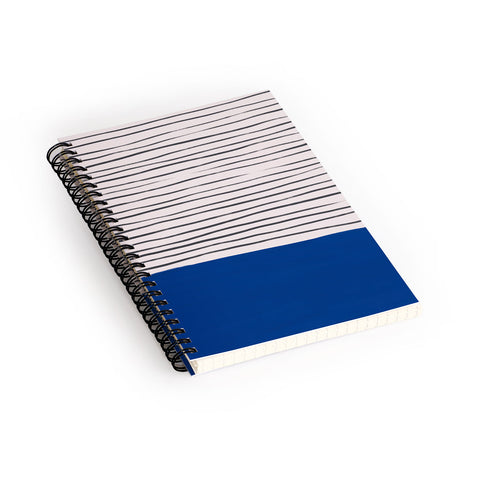 Hello Twiggs Dark Blue Abstract Spiral Notebook