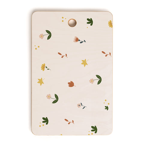 Hello Twiggs Florals and Leaves Cutting Board Rectangle