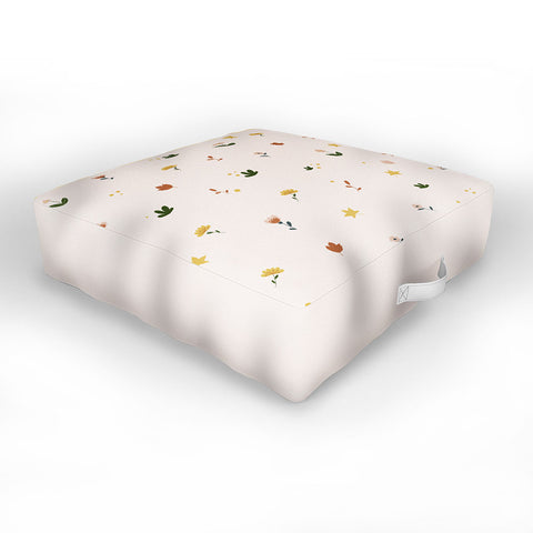 Hello Twiggs Florals and Leaves Outdoor Floor Cushion