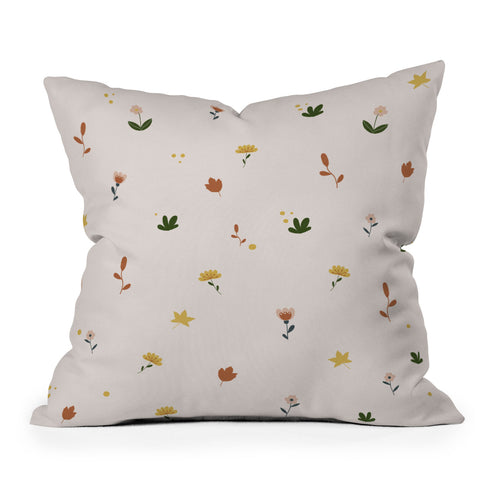 Hello Twiggs Florals and Leaves Throw Pillow