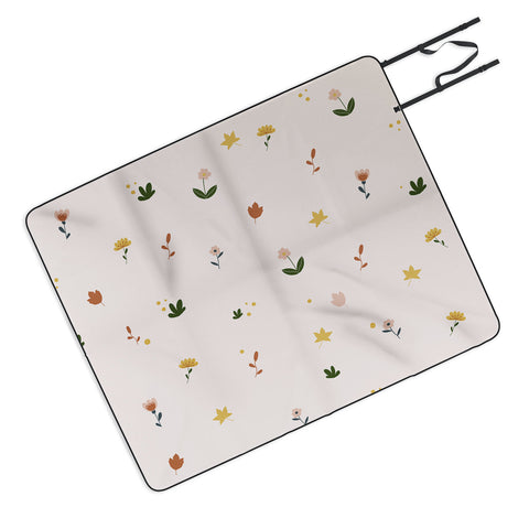 Hello Twiggs Florals and Leaves Picnic Blanket