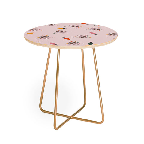 Hello Twiggs Fluffy Reindeer Round Side Table