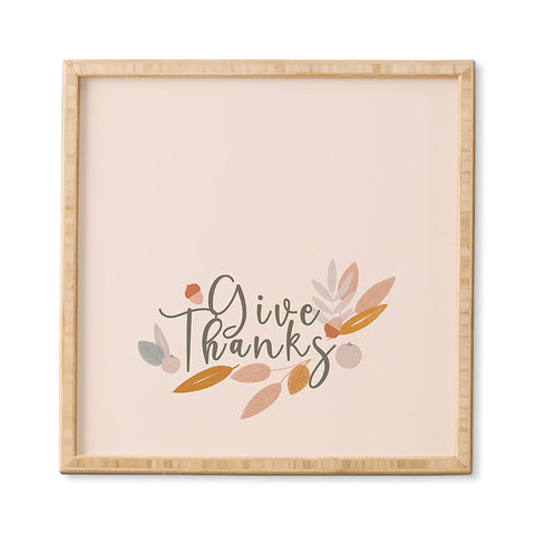 Hello Twiggs Give Thanks Celebration Framed Wall Art