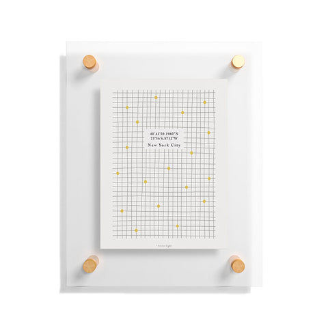 Hello Twiggs Grid and Dots Floating Acrylic Print