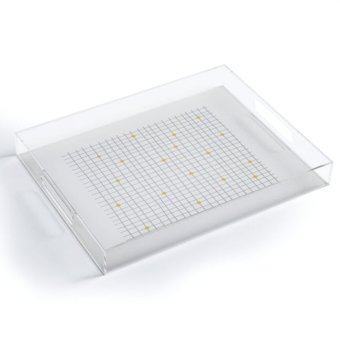 Hello Twiggs Grid and Dots Acrylic Tray