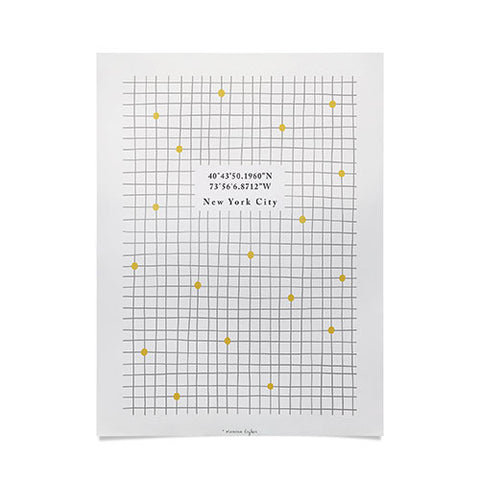 Hello Twiggs Grid and Dots Poster