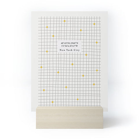 Hello Twiggs Grid and Dots Mini Art Print