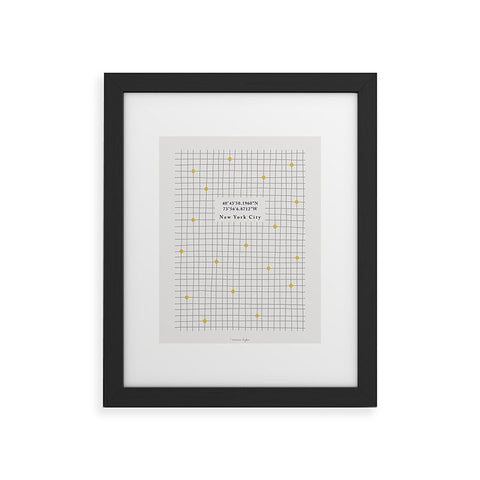 Hello Twiggs Grid and Dots Framed Art Print