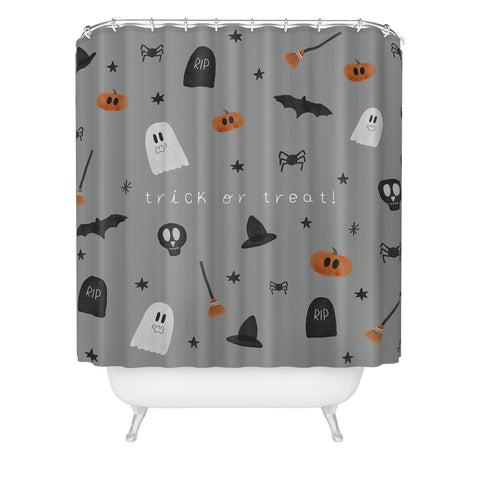 Hello Twiggs Happy Halloween Shower Curtain