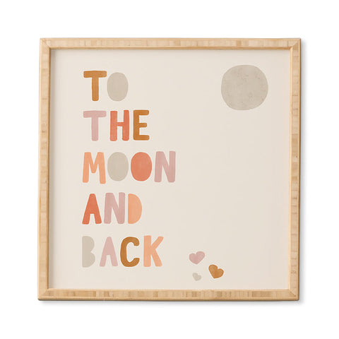 Hello Twiggs Moon and Back Framed Wall Art