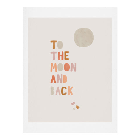 Hello Twiggs Moon and Back Art Print