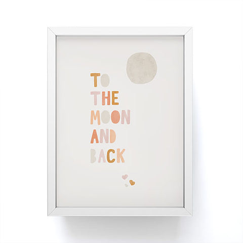 Hello Twiggs Moon and Back Framed Mini Art Print
