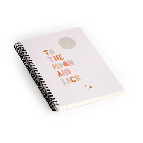 Hello Twiggs Moon and Back Spiral Notebook