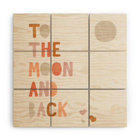 Hello Twiggs Moon and Back Wood Wall Mural