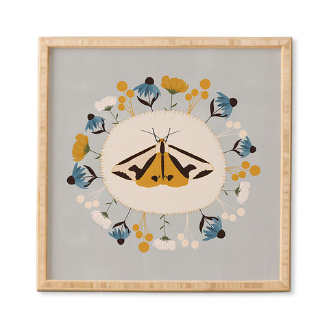 Hello Twiggs Moths and Flowers Framed Wall Art