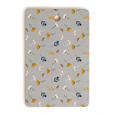 Hello Twiggs Moths and Flowers Cutting Board Rectangle