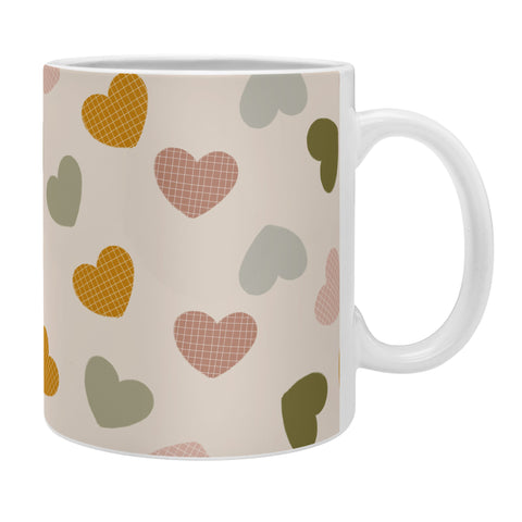 Hello Twiggs Muted Hearts Coffee Mug
