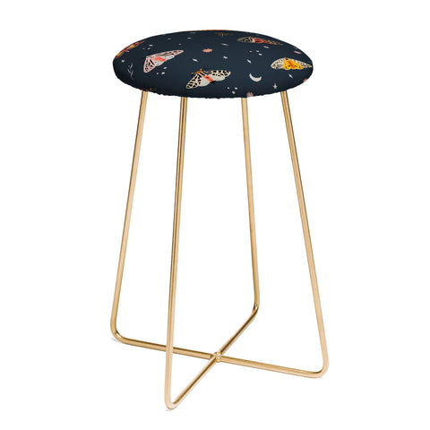 Hello Twiggs Nocturnal Moths Counter Stool