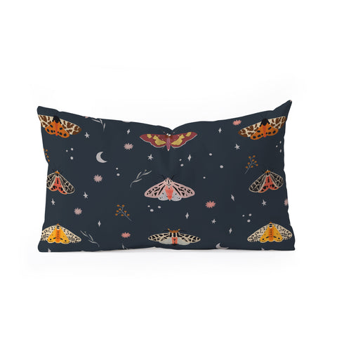Hello Twiggs Nocturnal Moths Oblong Throw Pillow