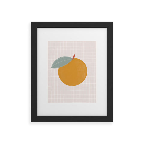 Hello Twiggs Orange Orange Framed Art Print