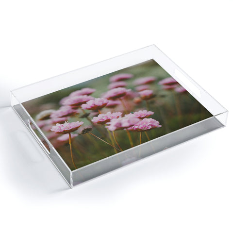 Hello Twiggs Pale Pink Flowers Acrylic Tray