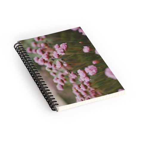 Hello Twiggs Pale Pink Flowers Spiral Notebook