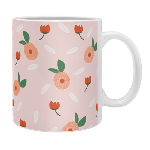 Hello Twiggs Peaches and Poppies Coffee Mug
