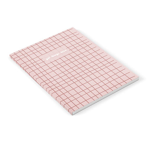 Hello Twiggs Pink Grid Notebook