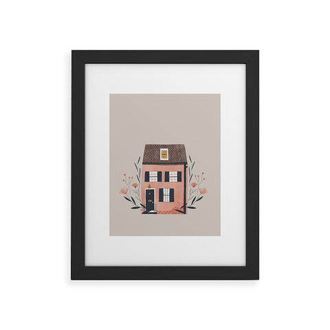 Hello Twiggs Pink Home Framed Art Print
