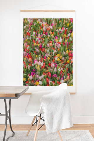 Hello Twiggs Rainbow Tulips Art Print And Hanger