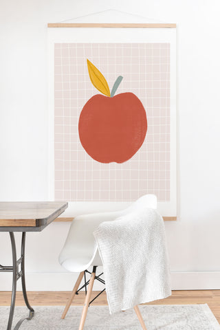 Hello Twiggs Red Apple Art Print And Hanger