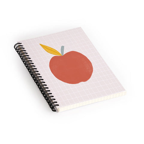 Hello Twiggs Red Apple Spiral Notebook