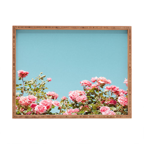 Hello Twiggs Roses are Pink Rectangular Tray