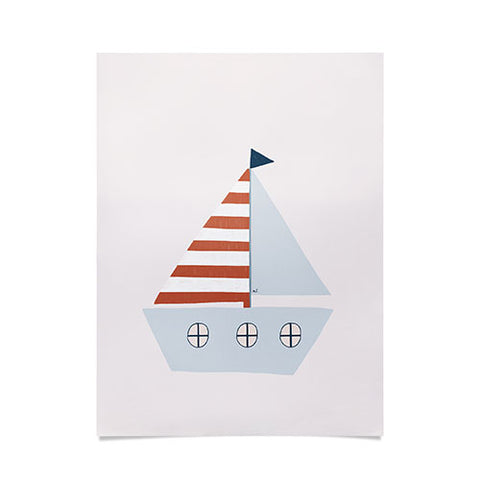Hello Twiggs Sailing Boat Poster