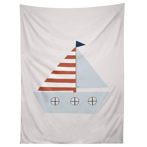 Hello Twiggs Sailing Boat Tapestry