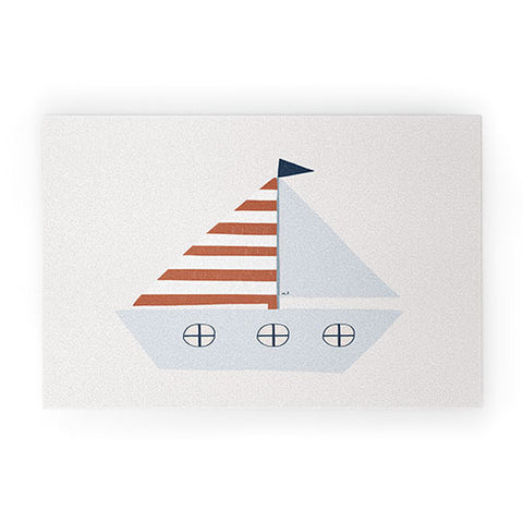 Hello Twiggs Sailing Boat Welcome Mat