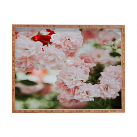 Hello Twiggs Soft Pink Roses Rectangular Tray