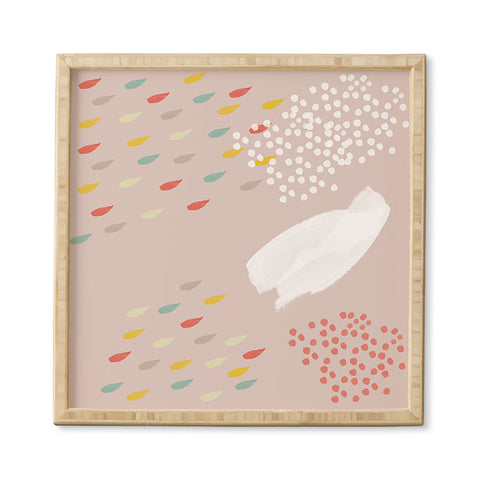 Hello Twiggs Spring Abstract Watercolor Framed Wall Art