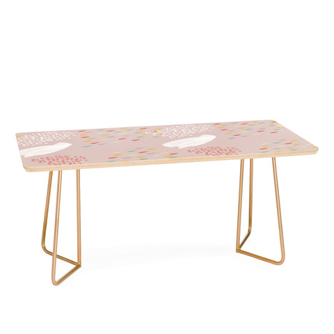 Hello Twiggs Spring Abstract Watercolor Coffee Table