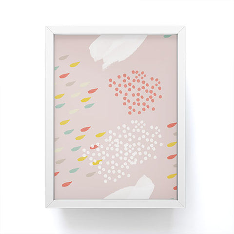 Hello Twiggs Spring Abstract Watercolor Framed Mini Art Print