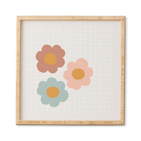 Hello Twiggs Spring Floral Grid Framed Wall Art