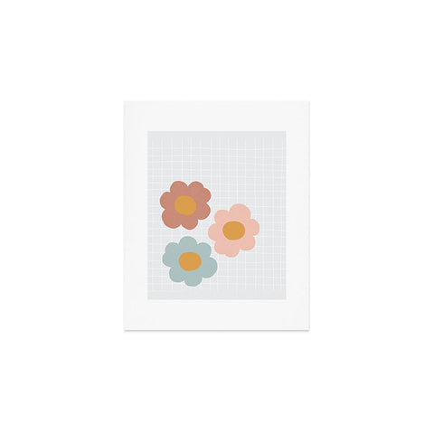 Hello Twiggs Spring Floral Grid Art Print