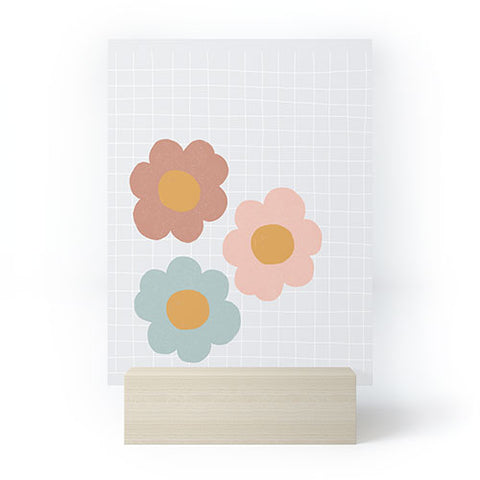 Hello Twiggs Spring Floral Grid Mini Art Print